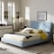 Baxton Studio Hannah Mid-Century Modern Sky Blue Queen Size Platform Bed 125-7007 - alternate 3